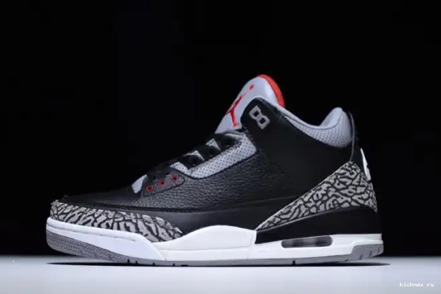 Rep Kickmax Jordan Air Black 3 854262-001 Cement 0409